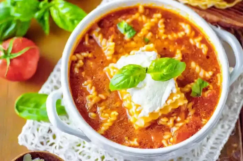 Lasagna Soup Recipe | Italian Lasagna | One Pot Lasagna Soup | Lasagne